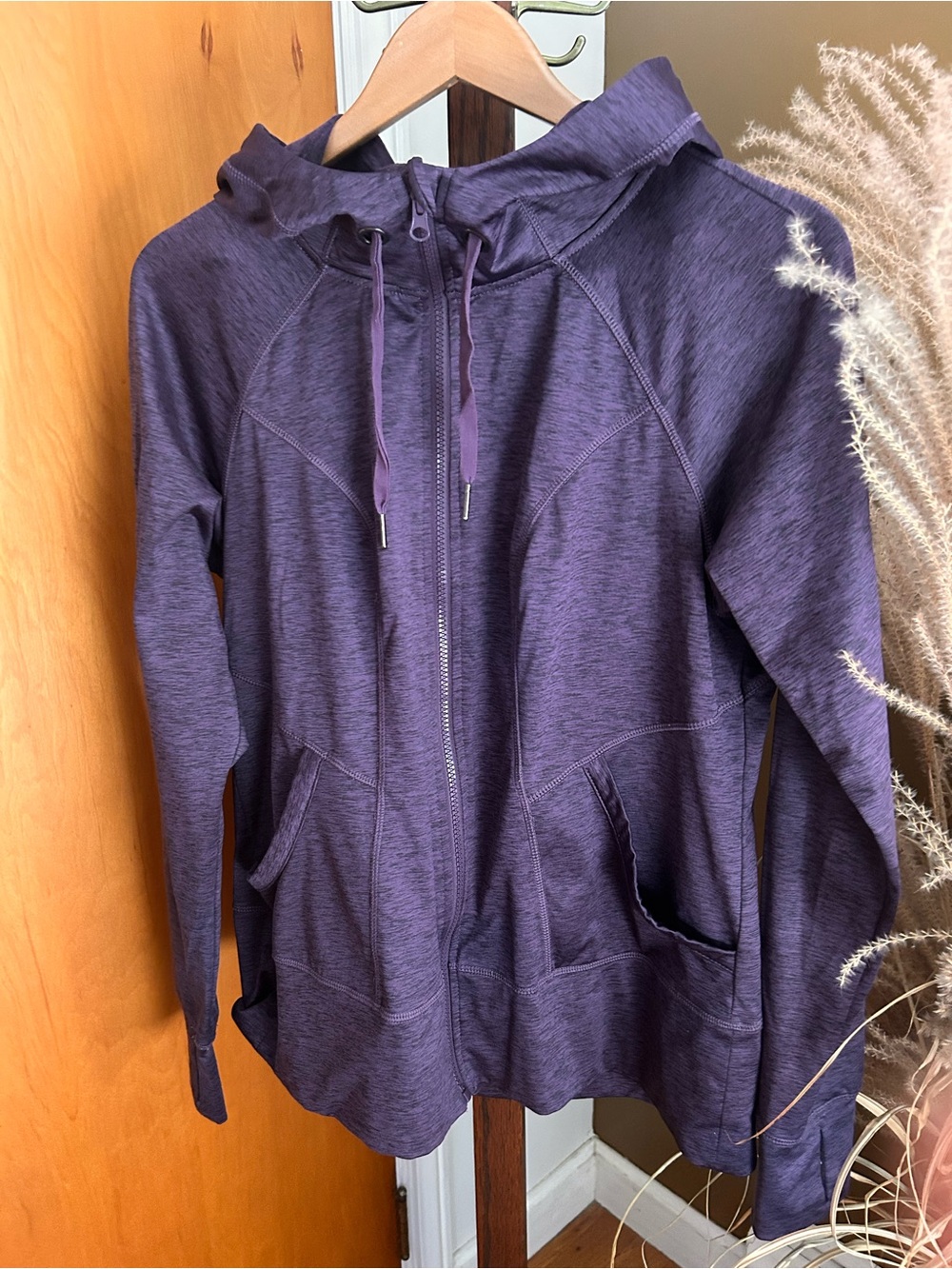 Zip-Up Yoga / Workout Hoodie - Purple
